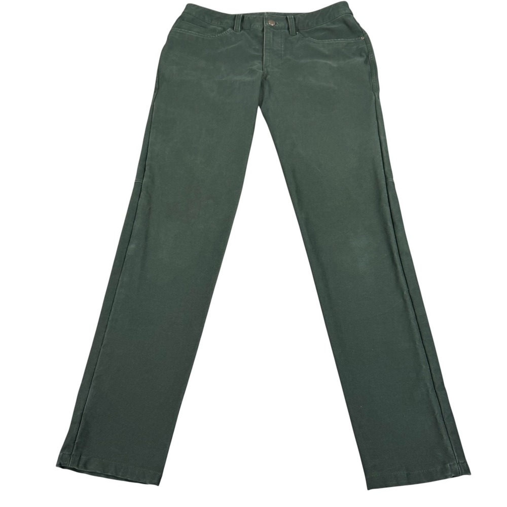 Lululemon Mens Pants Size 30 Green‎ Stretch 5 Pocket Casual Travel Golf Pant